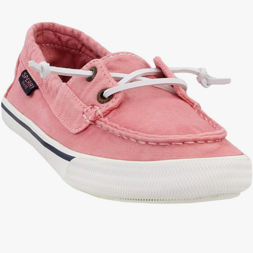 Sperry Lounge Away Pink Sneakers Size 10.